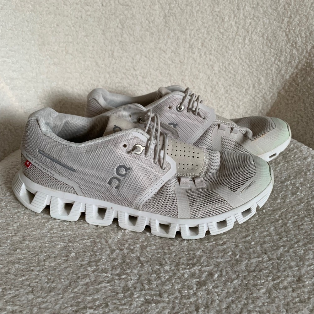On Running CLOUD 6 Women's Trainers Pearl White Shoes Sneakers Size 7.5